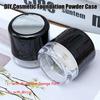 Jar DIY Cosmetic Foundation Powder Case Travel Powder Case Portable with Mirror Loose Powder Box