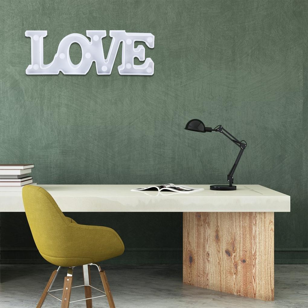 Ночной светильник в форме буквы ПВХ светильник водонепроницаемый декоративный подвесной светодиодный светильник для вечеринки в пабе