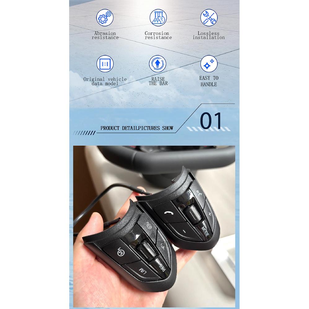 Suitable for BMW M Sport 3 Series 5 Series F10 F20 F30, steering wheel buttons with black button paint, RES mode button cover