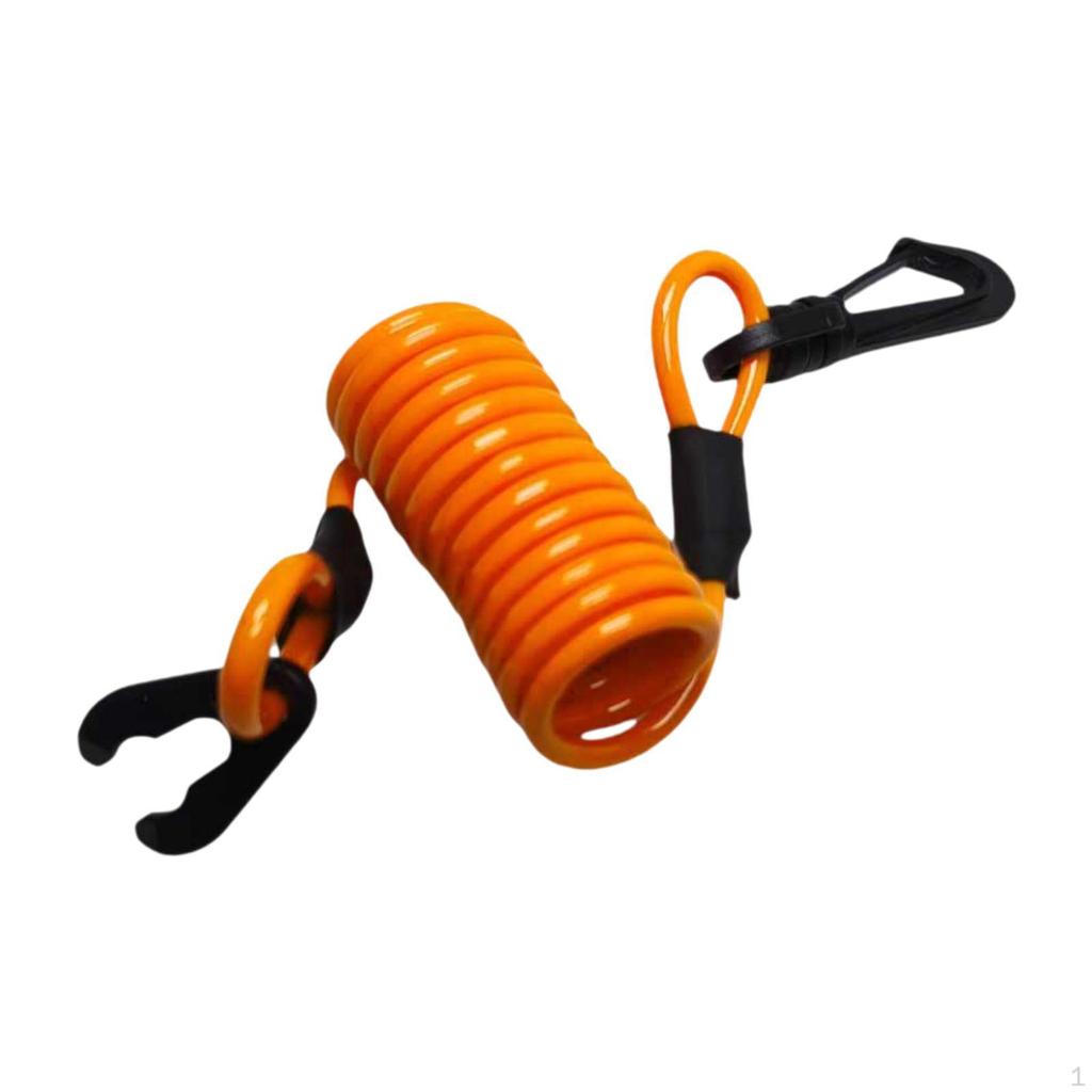 Outboard Kill Stop Switch Key Lanyard Rope Retractable Accessory 4mm Diameter Lightweight Waterproof
