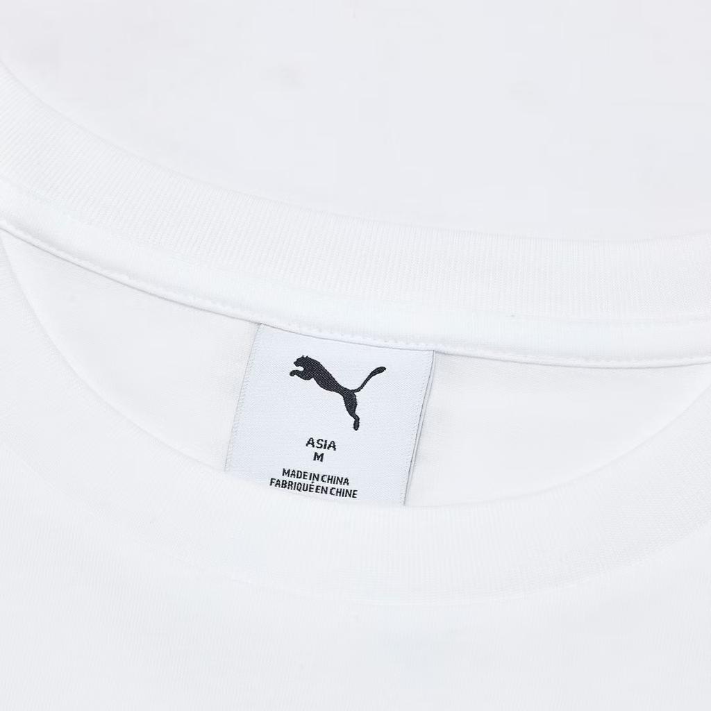 Puma Мужская футболка с коротким рукавом и круглым вырезом с логотипом-буквой 637335-02