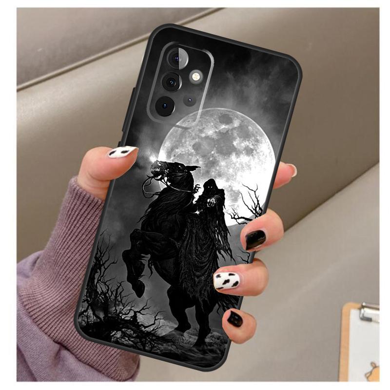 Death Grim Reaper Skull Case For Samsung Galaxy A32 A52 A12 A22 A16 A26 A36 A56 A06 A55 A35 A15 A54 A34 A14 A13 A53