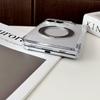 For iPhone Duo Fold Case Fashion Transparent Magnetic 360°rotate stand Protective Back Cover For iPhone 18 Fold Phone Shell