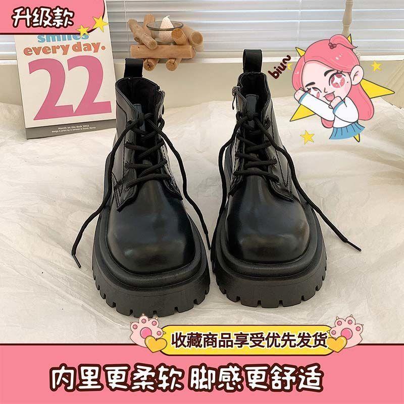 Белые короткие ботинки Мартин на толстой подошве весенне-осенние одинарные ботинки 2025 новые модные крутые в британском стиле тонкие короткие ботинки