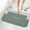 Diatom Mud Absorbent Floor Mat, Bathroom Light Luxury Floor Mat, Bathroom Toilet Anti Slip Quick Drying Floor Mat