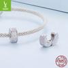 Niche Symphony Nano Opal Diy Bracelet Positioning Separator Beads, Classic Design S925 Silver Beads Loose Beads