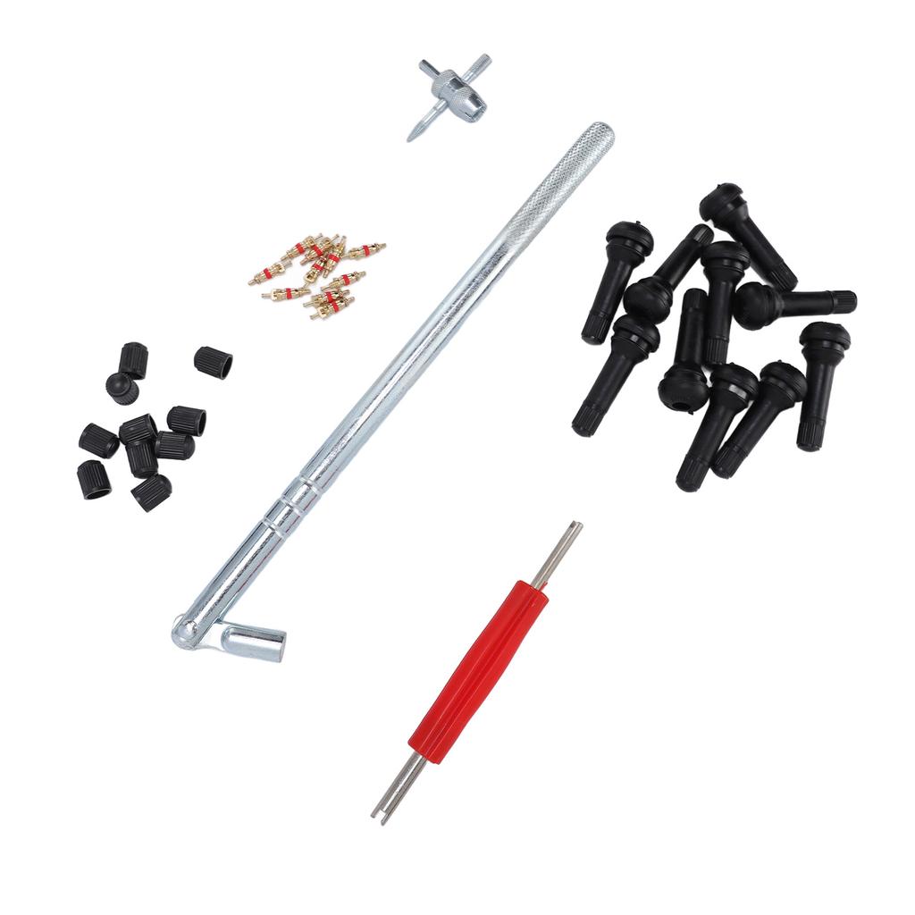 Набор для установки золотников 33 шт. Легкое использование, герметичный, ниппель клапана, комплект колпачков для клапанов для велосипеда