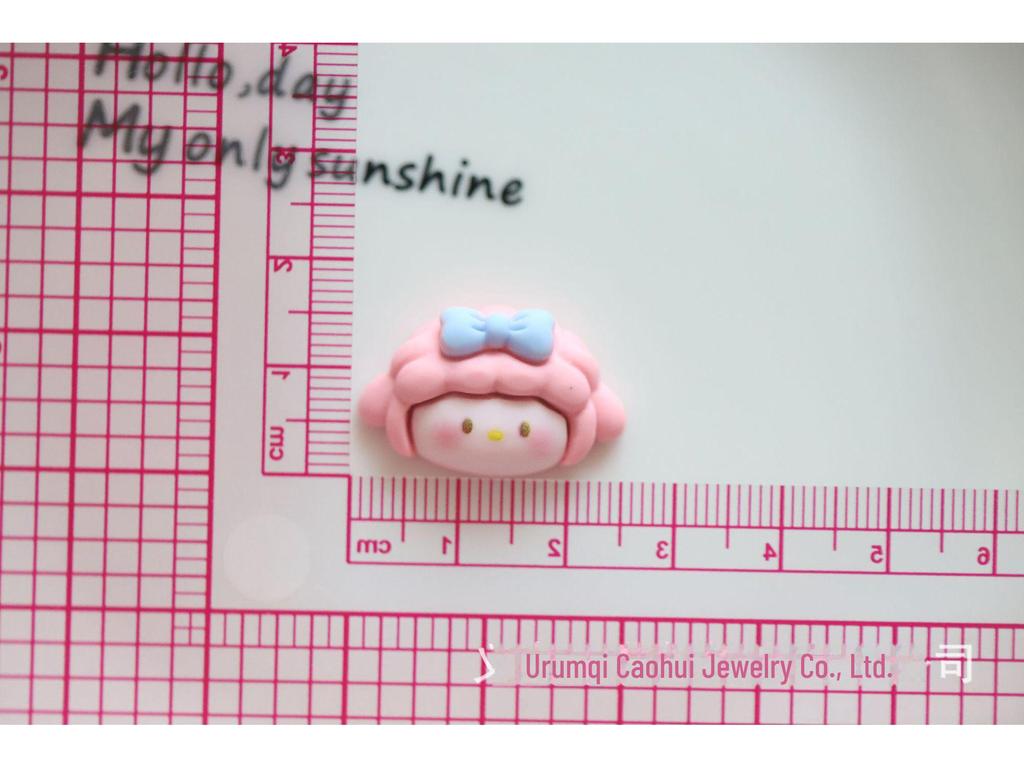 Adorable Animal Bear Cartoon Resin Accessories: DIY Mobile Phone Case, Hairpin, Headdress, Magnet, Cream Glue.