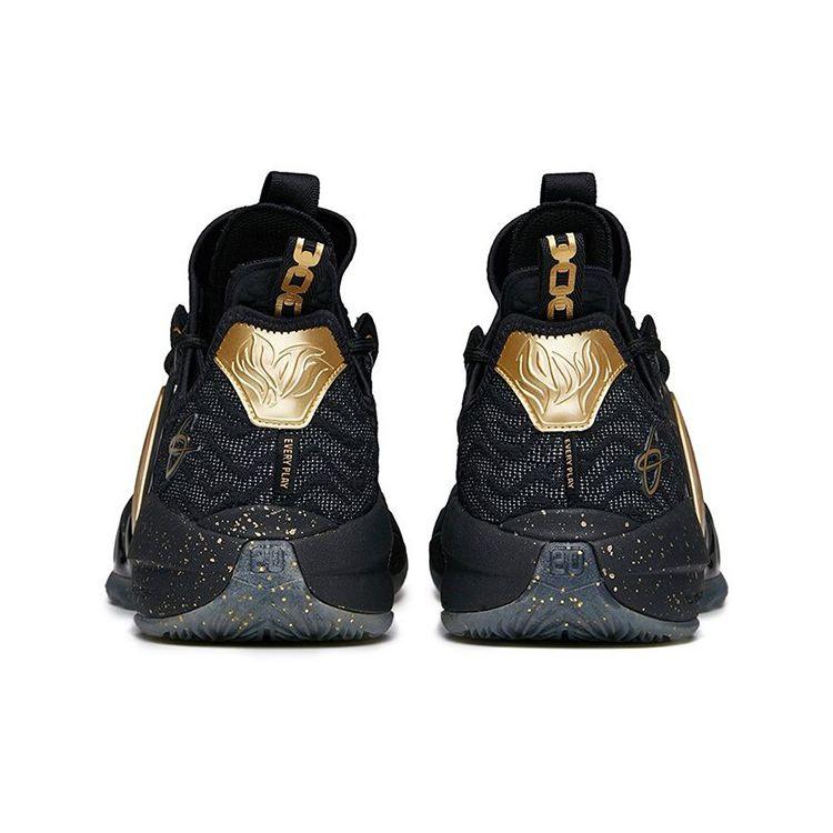 Anta Баскетбольные кроссовки GH2 Hayward Black Golden с амортизацией, нескользящие, прочные, низкие, мужские 112131103-2