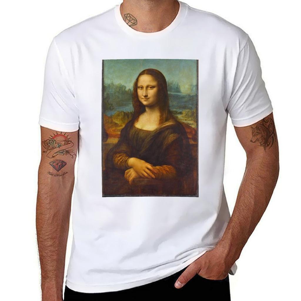 Leonardo da Vinci Mona Lisa (Louvre Paris) TShirt Big Size Daily Wear TShirt