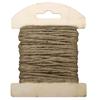 Jute Cord On Wooden Card, 1.5mm, 10m, Sand