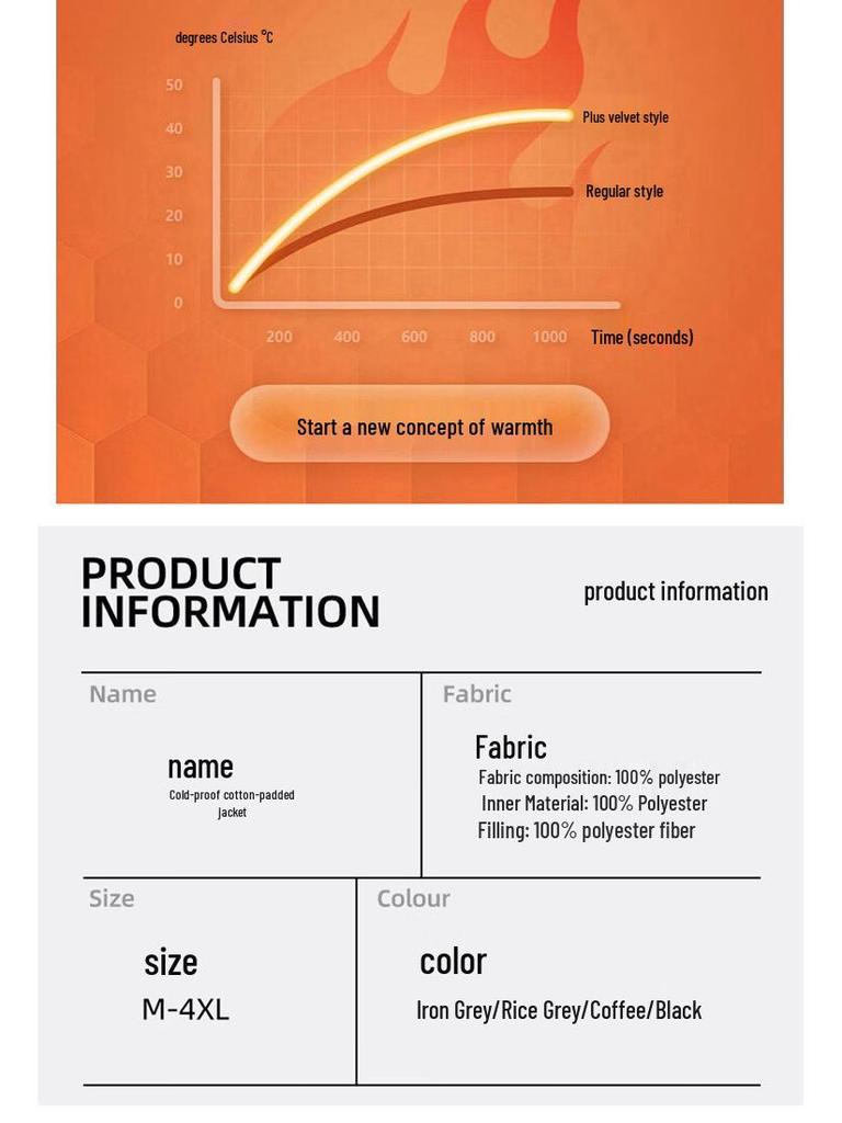 NASA MARVEL Men's Winter Padded Jacket with Faux Fur Hood