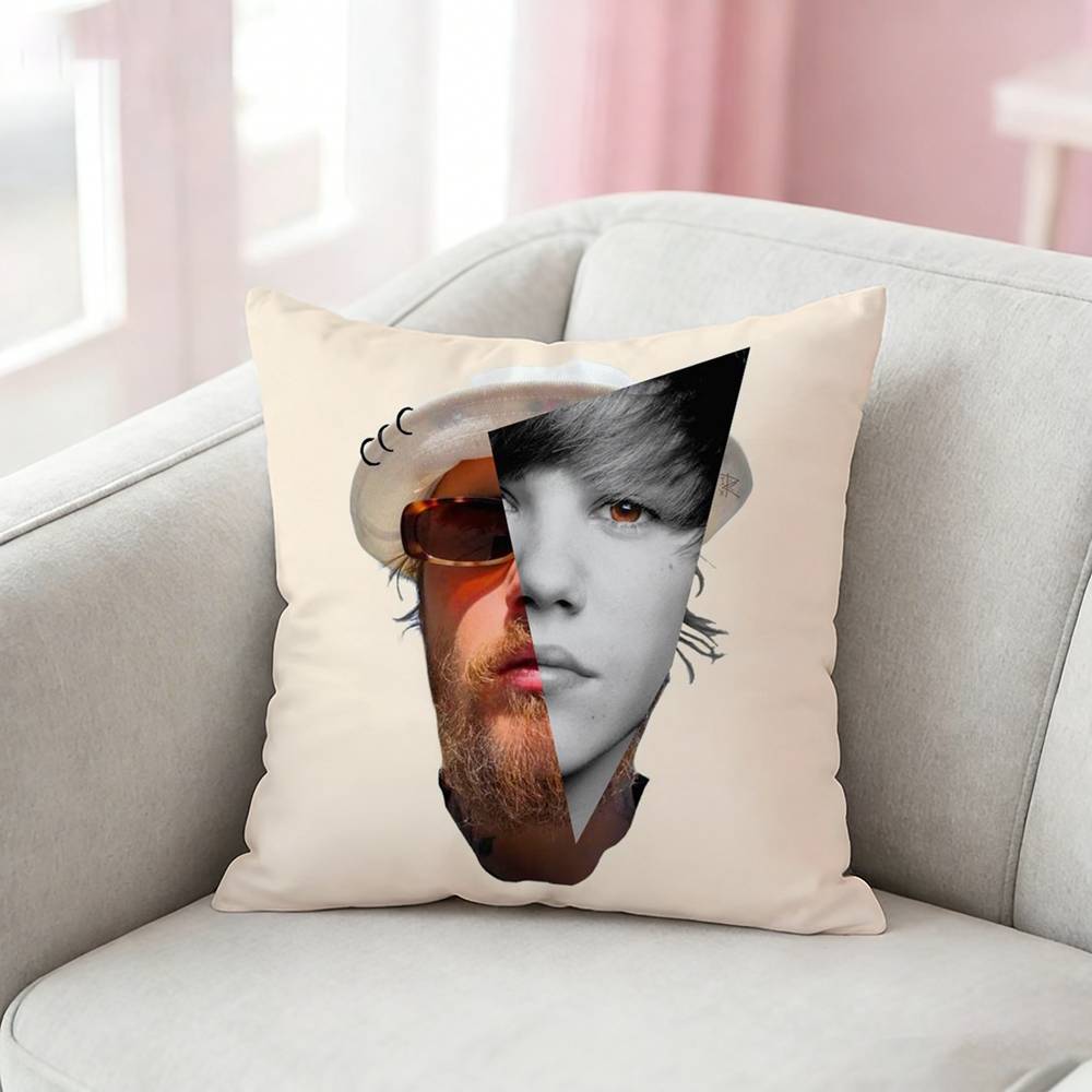 Singer cool JJustin Bieber Pillow Case Cushion Cover Throw Pillow Case For Car Sofa
