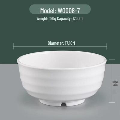 Белая melamine суповая тарелка для ресторана