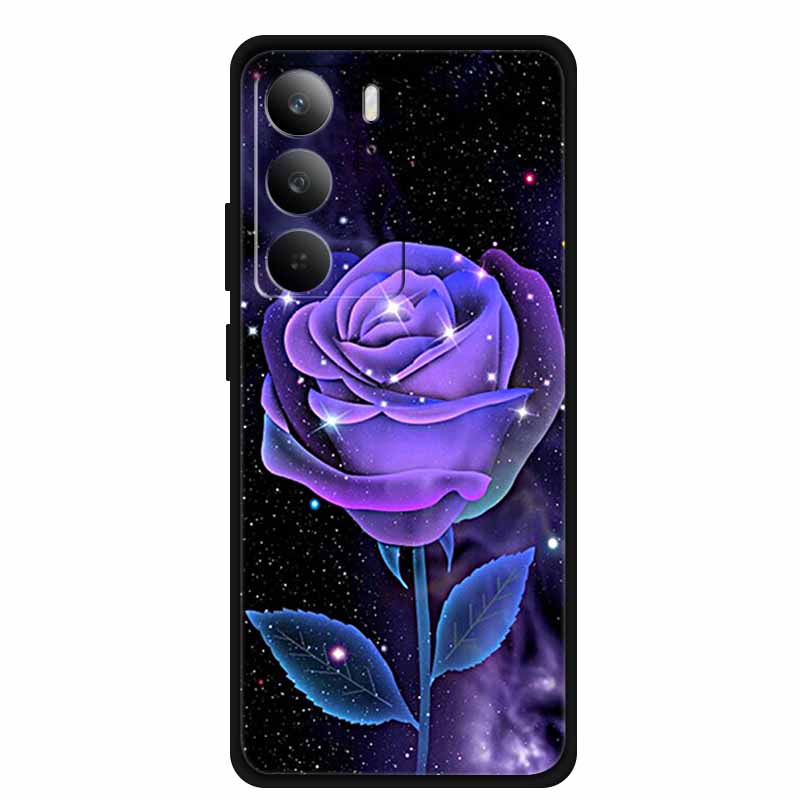 Чехол для телефона из ТПУ для Realme C75 C75X 4G Мягкие силиконовые чехлы Задняя крышка с мультяшными узорами Funda C 75 RMX3941 Модный роскошный бампер