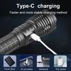 Светодиодные фонари высокой мощности 10000 мАч, перезаряжаемый светодиодный фонарик Type-C, сверхмощный уличный фонарь 5000 м