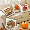 Thankful Vibes Thanksgiving Pillow Case Autumn Party Decor Home Cushion Cover Thanksgiving Pillowcase Gift for Family Friend