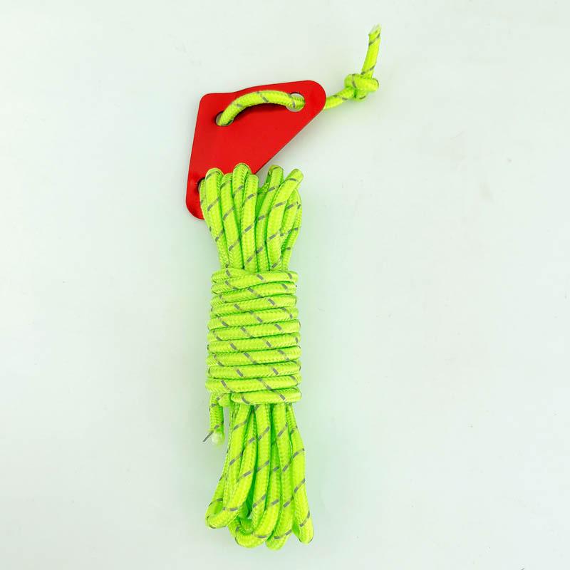 5 мм светоотражающий ветрозащитный трос для кемпинговой палатки с треугольной пряжкой, длина 4 м