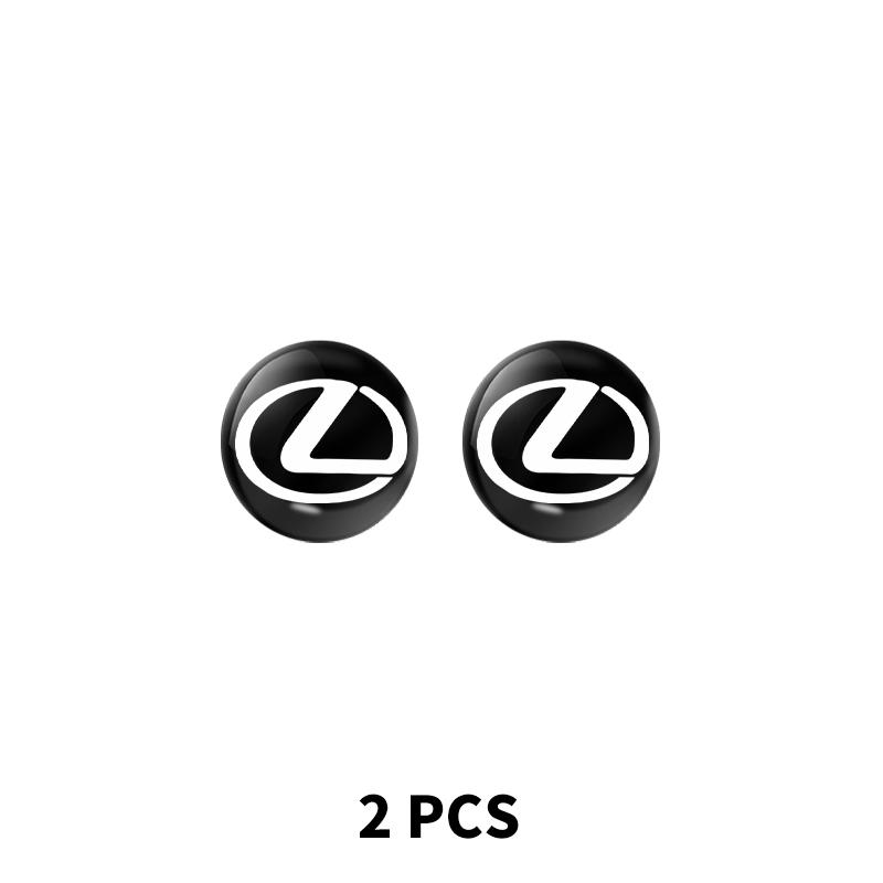 2/5/10Pcs 15mm Car Lock Keyhole Stickers Decoration Protection For Lexus IS250 IS200 CT200h GS300 LS430 RX450h LX570 IS300