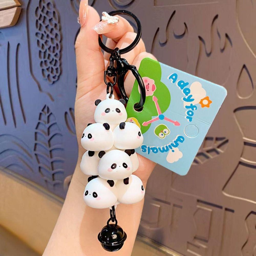Брелок для ключей со свиньей из ПВХ, панда, панда, цыпленок, милые детские подарки
