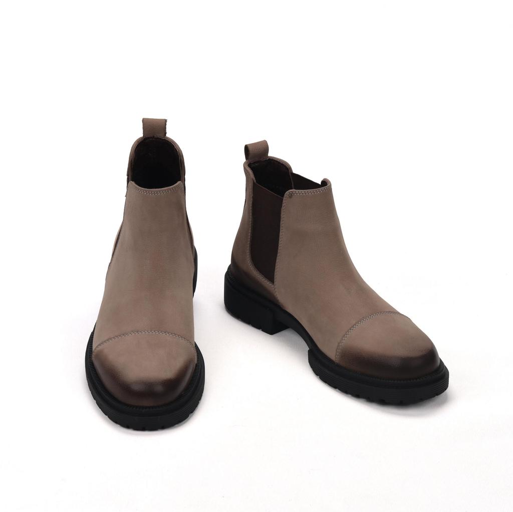 Men's Genuine Leather Rubber Sole Casual Boots Chelsea