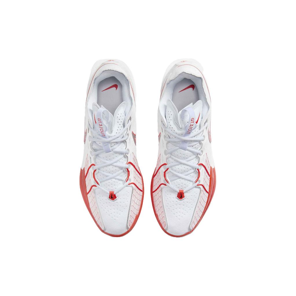 Nike Air Zoom GT Cut 3 White Picante Red Unisex Sneakers Summit-White Black Football-Grey DV2913-101