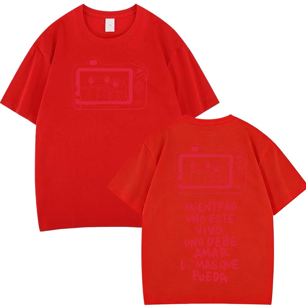Rapper Bad Bunny Tour 2026 Print T Shirt Men Women Hip Hop Oversized Tshirts Summer Cotton Loose Casual Tshirt Streetwear Tops