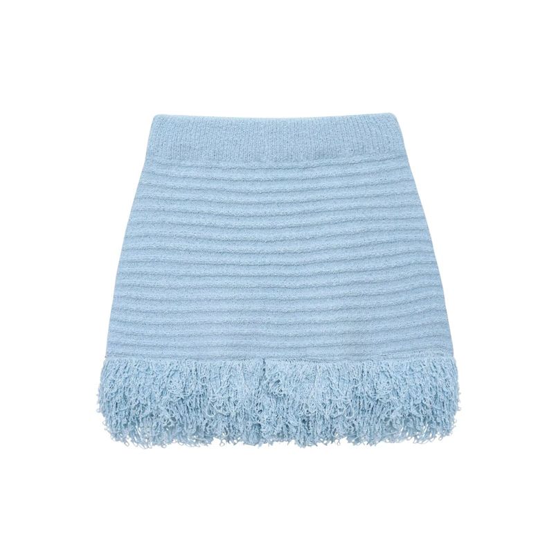 Araltay New Arrival Fashion Style Women's Tassel Plaid Knitting Outwear Short Skirt 4331023 4331005