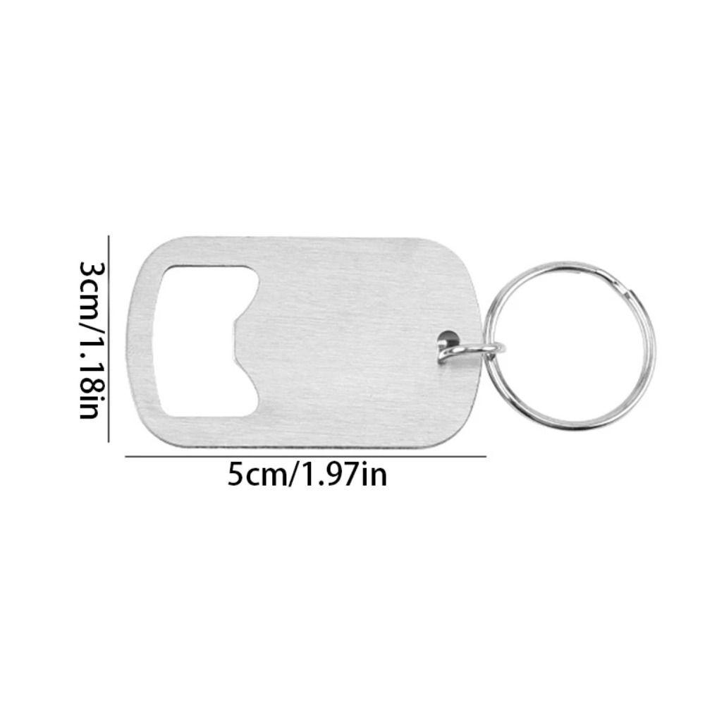 Portable Beverage Opener Stainless Steel Keychain Bottle Opener Fashion Beer Bottle Opener