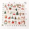 38Pc Christmas Style Small Pendant Christmas Earrings Pendant Diy Jewelry Accessories Santa Claus Snowman Bell Pendant Necklace