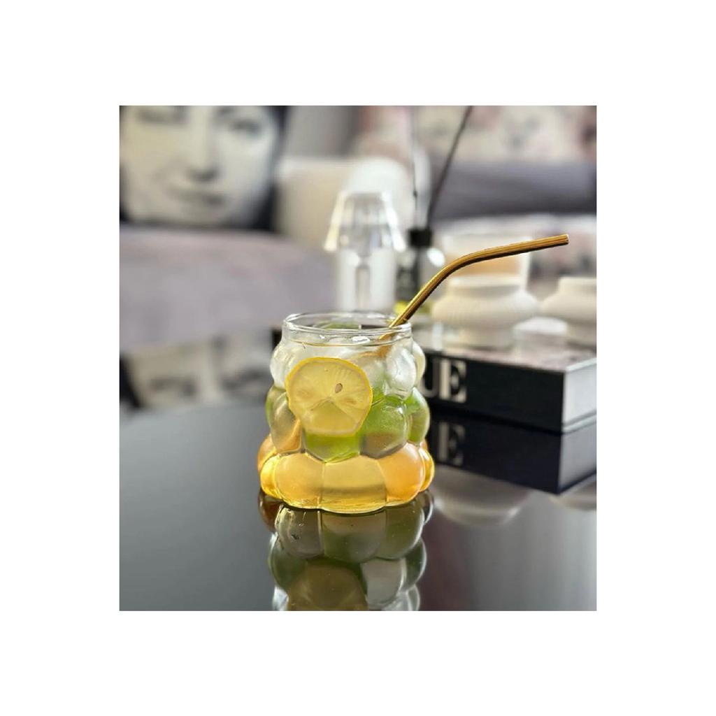 2 Pieces Bead Shape Heat Resistant Borosilicate Cup | Coffee And Presentation Cup | Borosilicate Glass