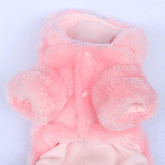 Моющаяся одежда для домашних животных, фланелевая куртка с милым принтом, пальто с капюшоном для собак, тонкая работа