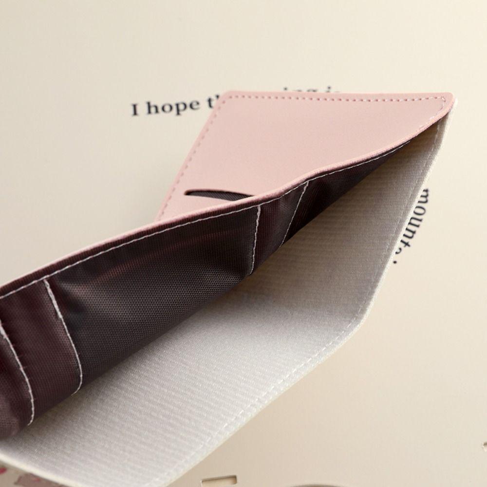 Портмоне для девочек с несколькими отделениями для карт, портативный трехслойный кошелек с изображением медведя из мультфильма, короткий кошелек для студентов