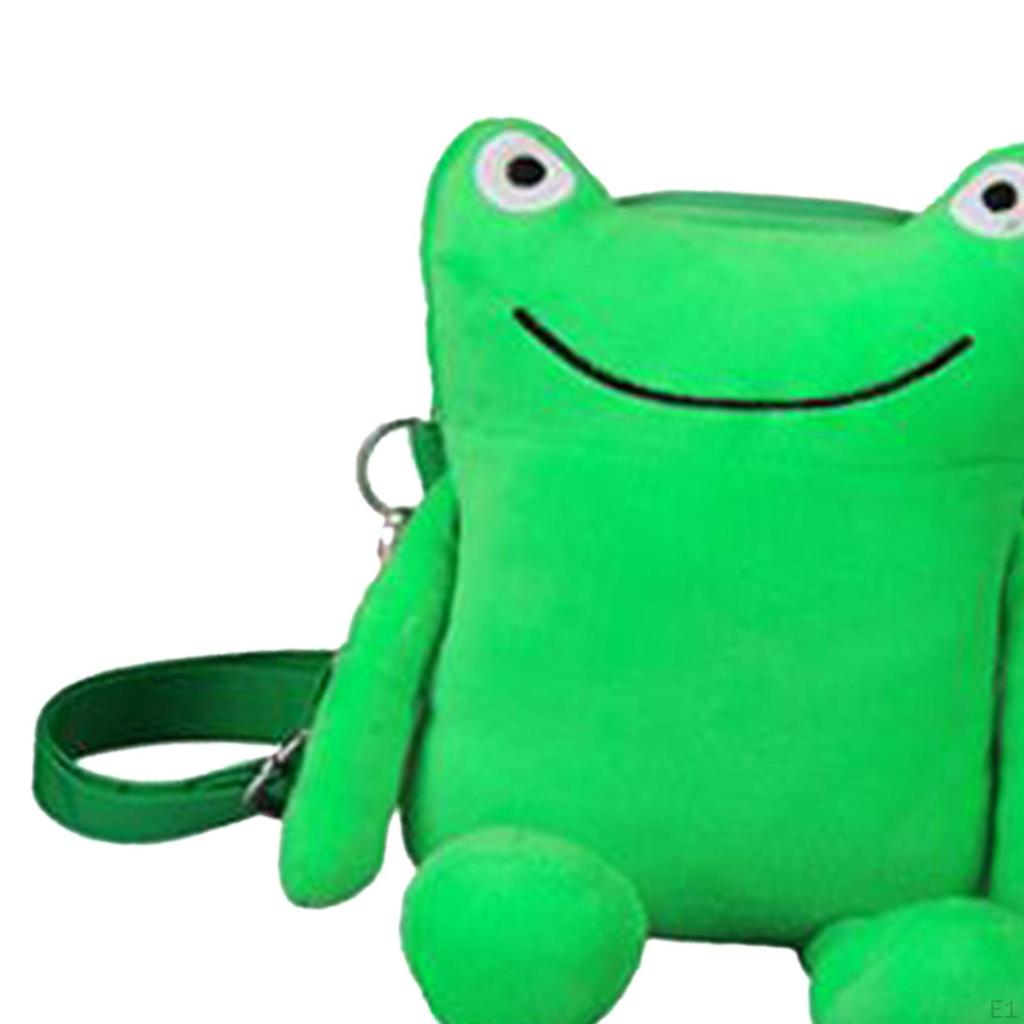 Женская сумка через плечо в виде лягушки на плечо с мультяшной стильной застежкой-молнией и регулируемым ремешком для девочек