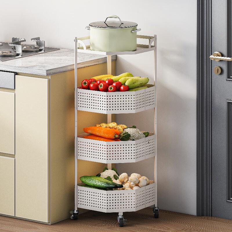 Cmaos 5-Tier Movable Kitchen Storage Rack