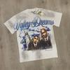 Unisex Vintage Art Print Oversized Cotton Tee - Streetwear Loose Fit Short Sleeve T-Shirt