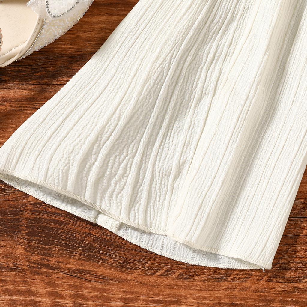 Стильный комбинезон для девочек, летний детский кружевной комбинезон с одной линией плеч и бретелями