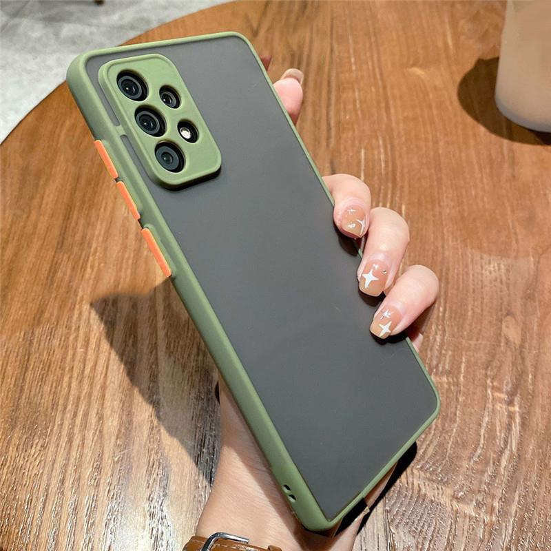 Матовый полупрозрачный жесткий силиконовый чехол для Samsung Galaxy S22 S21 S20 A04 A53 A73 Huawei Honor 50 Xiaomi Redmi Note 11 iPhone 14 13 12 11 Pro Max