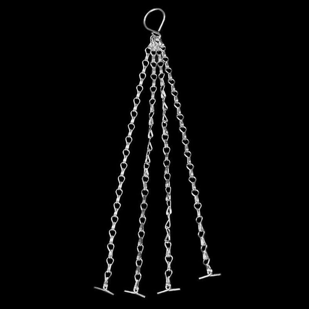 Pendant Black/Silver Flower Pot 4 Strand Replacement Chains Hanging Chain Replacement Plant Hangers