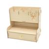1Pcs Creative Multi-function Wooden Desktop Pen Holder Office School Storage Case Desk Pen Pencil Organizer