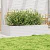 VidaXL Planter White 110x60x23 Cm Solid Pine Wood, Outdoor Planter, Flower Box, Plant Box, Planter 847239