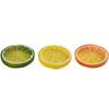 Assorted Color Artificial Lemon Slices Plastic Fake Lemon Slices