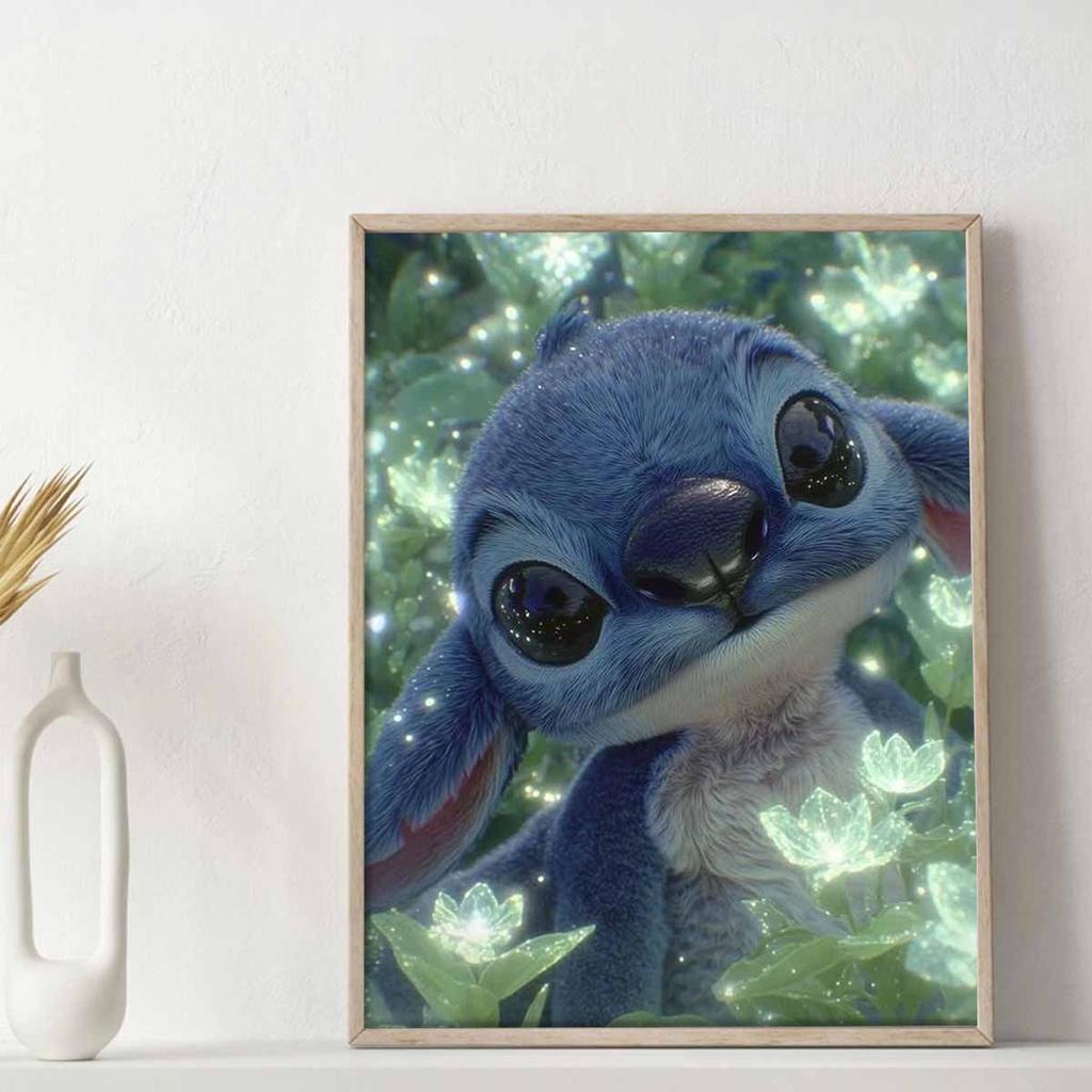 DIY Diamond Painting Lovely Stitch Cross Stitch Kit Mosaic Art Diamond Painting Full Circle Diamond Home Decoration