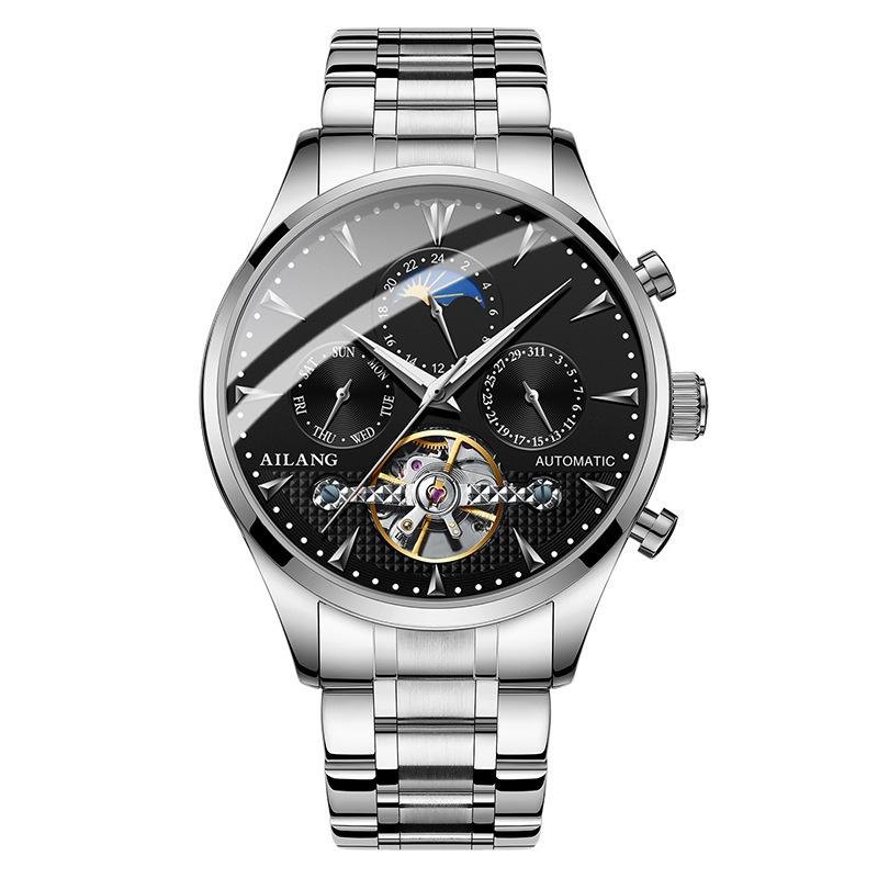 AILANG Новые часы Мужские механические часы Студенческие полностью автоматические механические мужские часы