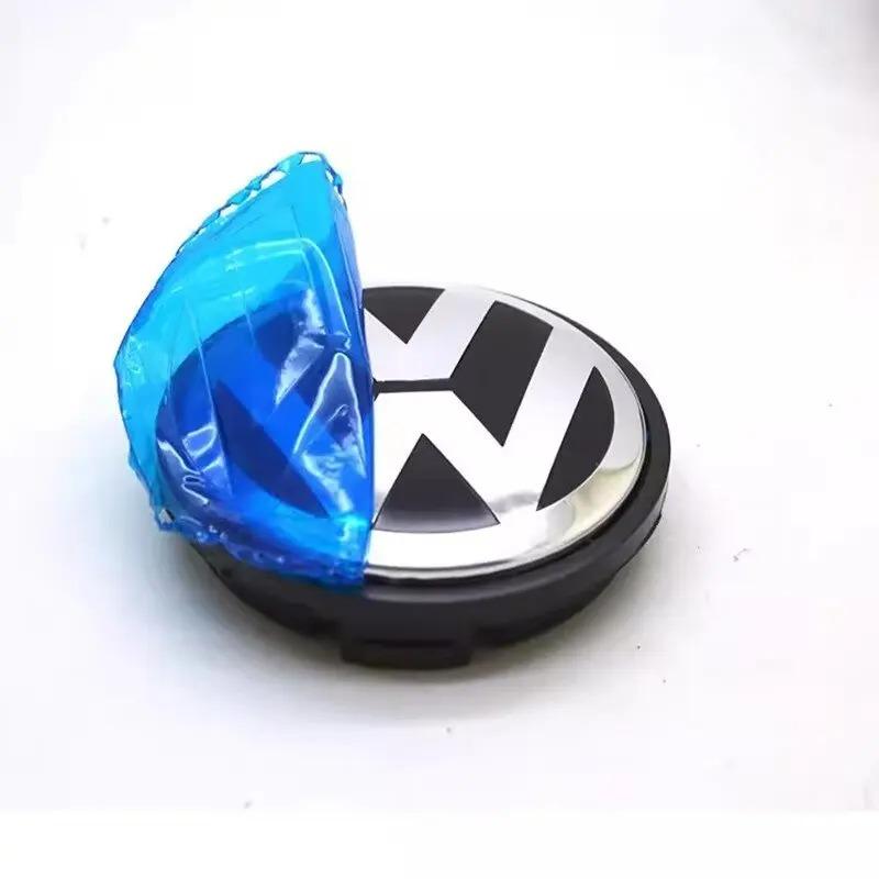 4PCS 55mm56mm 65mm70mm76mm Car Styling Wheel Center Cap Hub Covers Badge Accessories For VW Volkswagen Golf Sharan Passat TiguanNB9
