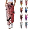 Women's Casual Fashion Halloween Printed Leisure Pants Sweatpants Trousers Drawstring Elastic Waist Drawstring Drawstring Pants