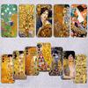 QE14 Gustav Klimt Transparent Phone Case for Motorola Moto G7 G8 G9 G84 G85 G73 G24 G15 Z2 Play Power Plus