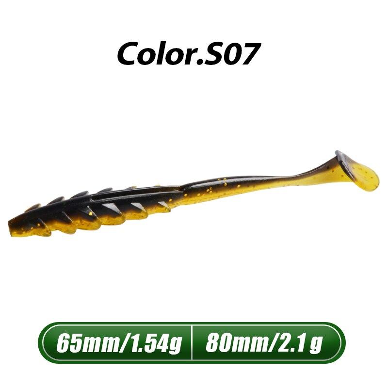 MEREDITH Мягкая приманка Crazy Shiner II 65 мм 80 мм, рыболовная приманка Shad, силиконовые приманки, воблеры с Т-образным хвостом, искусственная приманка для плавания