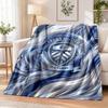 Leeds United Football Printed Flannel Blanket Warm Comfort Bed Throw For Indoor Home Decoration