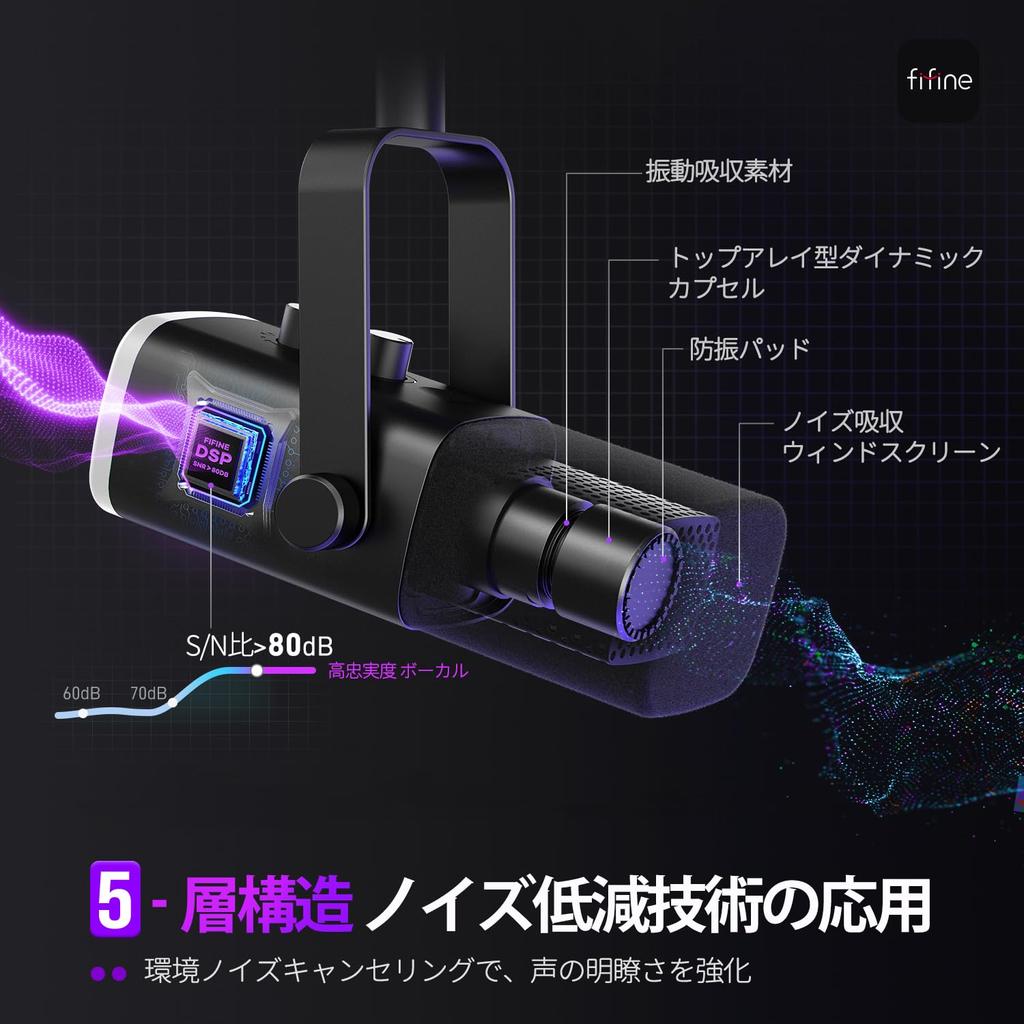FIFINE AmpliGame AM8 Динамический микрофон для игр и Plug PS5 Live Game Регулировка громкости Отключение звука RGB Кабель USB для наушников Совместимый с XLR Черный XLR/USB